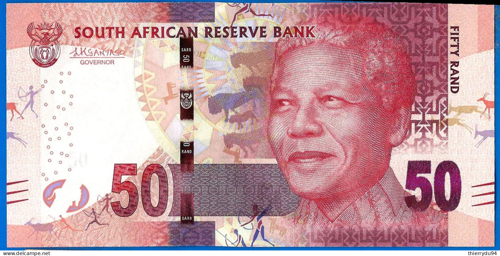 Afrique Du Sud 50 Rand 2015 Neuf UNC Nelson Mandela Animal South Africa Que Prix + Port Billets Rands Paypal Crypto OK - Sudafrica