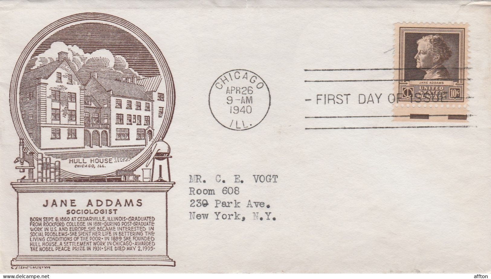 United States 1940 FDC Mailed - 1851-1940