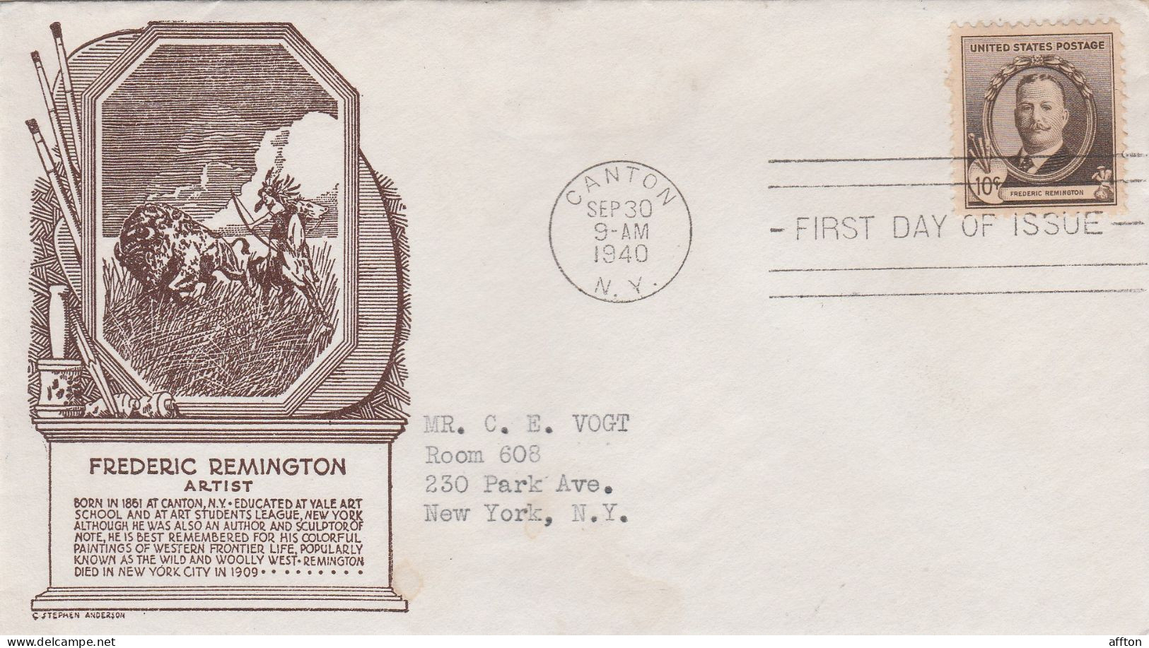 United States 1940 FDC Mailed - 1851-1940