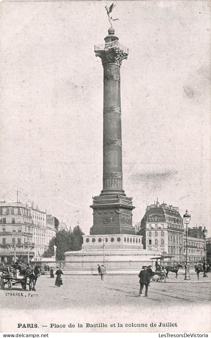 FRANCE - Paris - Place De La Basilique Et La Colonne De Juillet - Carte Postale Ancienne - Markten, Pleinen