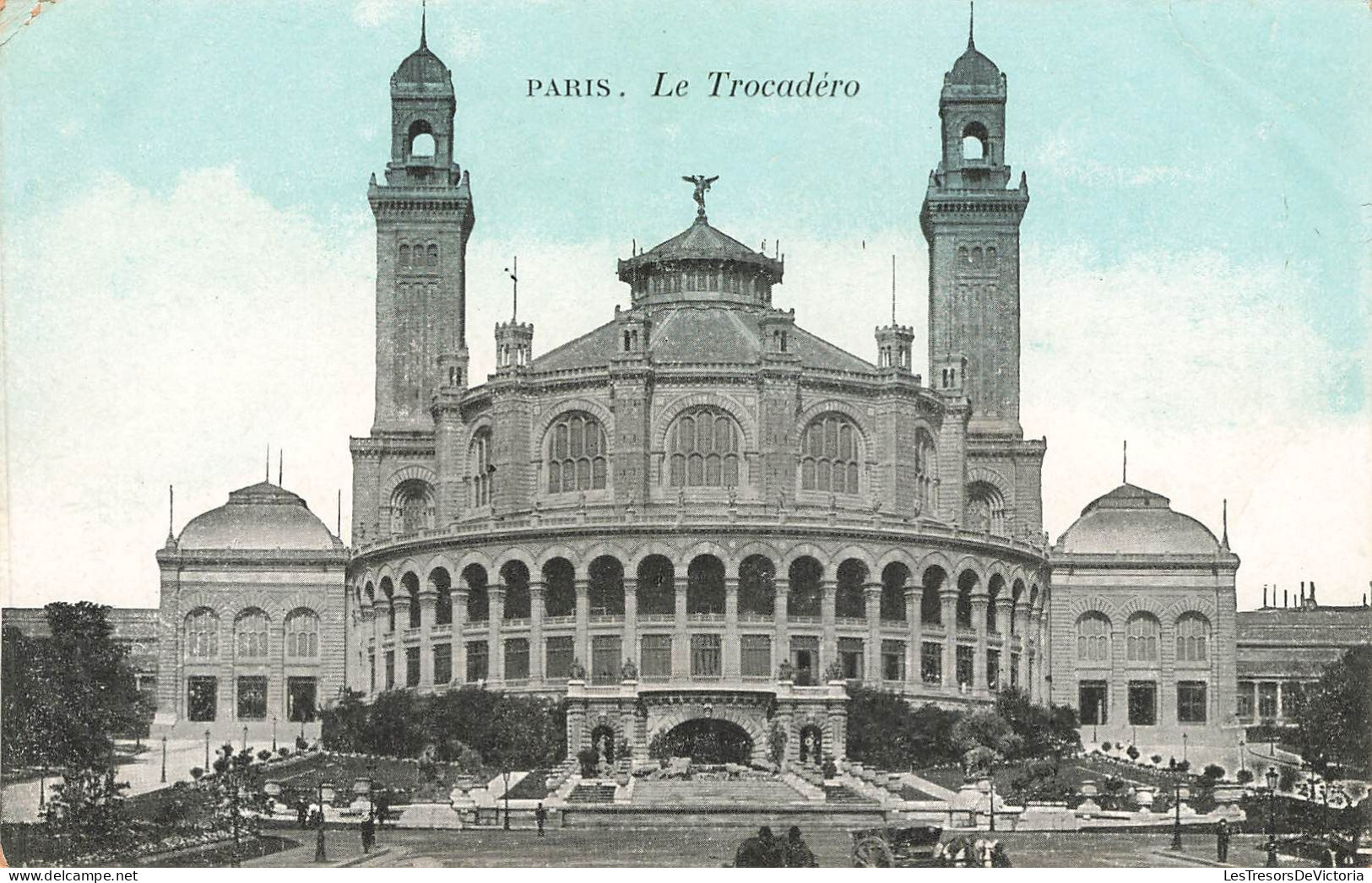 FRANCE - Paris - Le Trocadéro - Colorisé - Carte Postale Ancienne - Autres Monuments, édifices