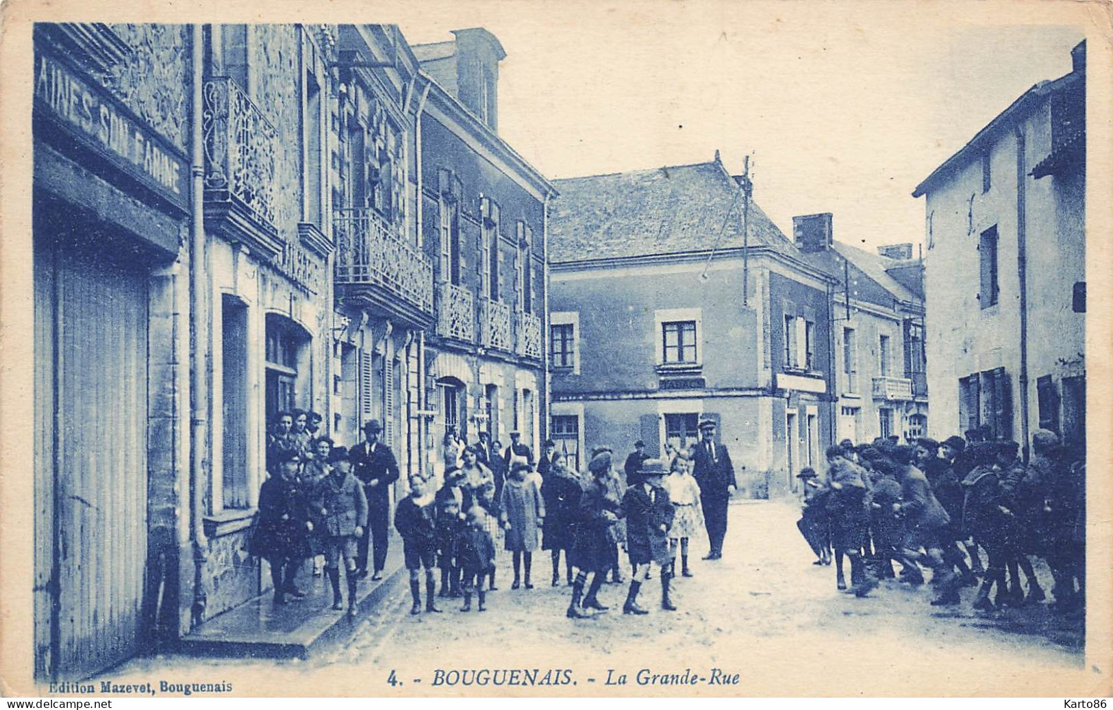 Bouguenais * La Grande Rue Du Village * Villageois * Commerces Magasins - Bouguenais