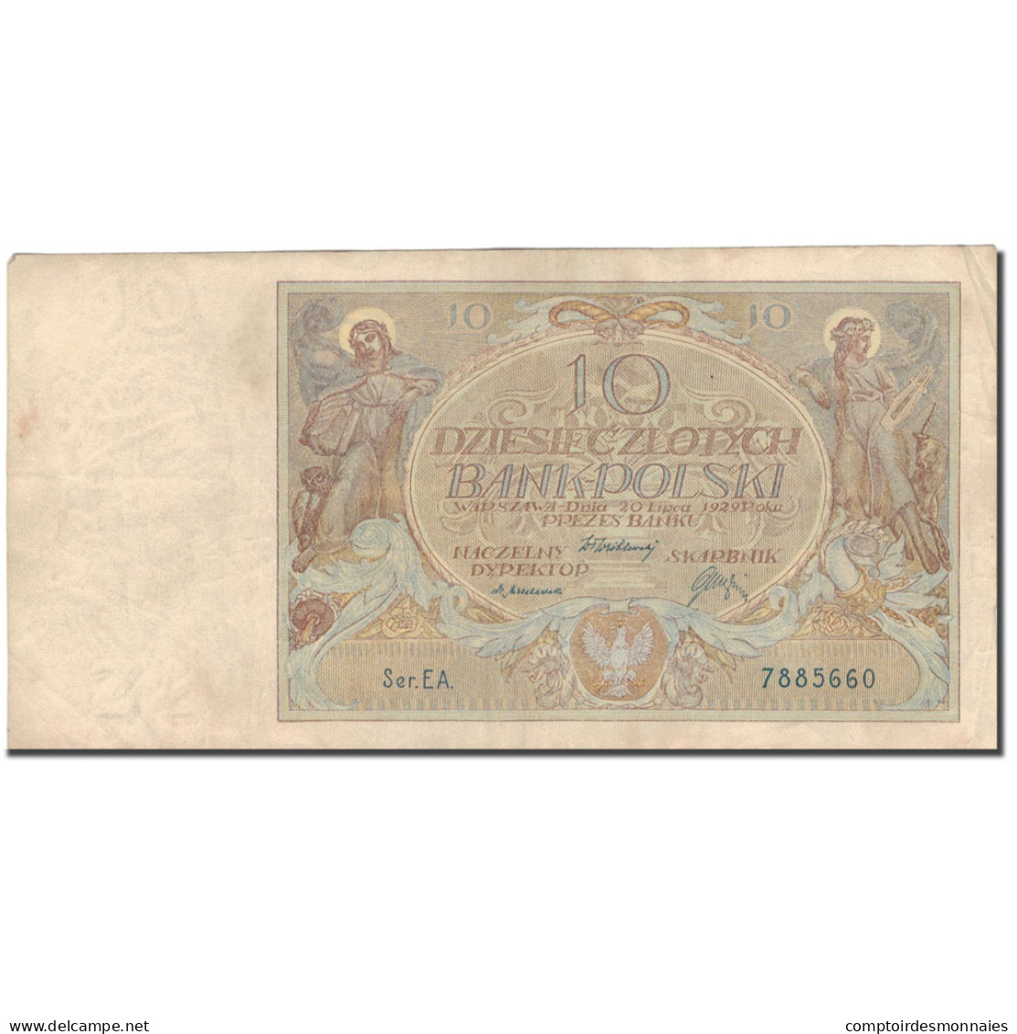 Billet, Pologne, 10 Zlotych, 1929, 1929-07-20, KM:69, TB - Pologne