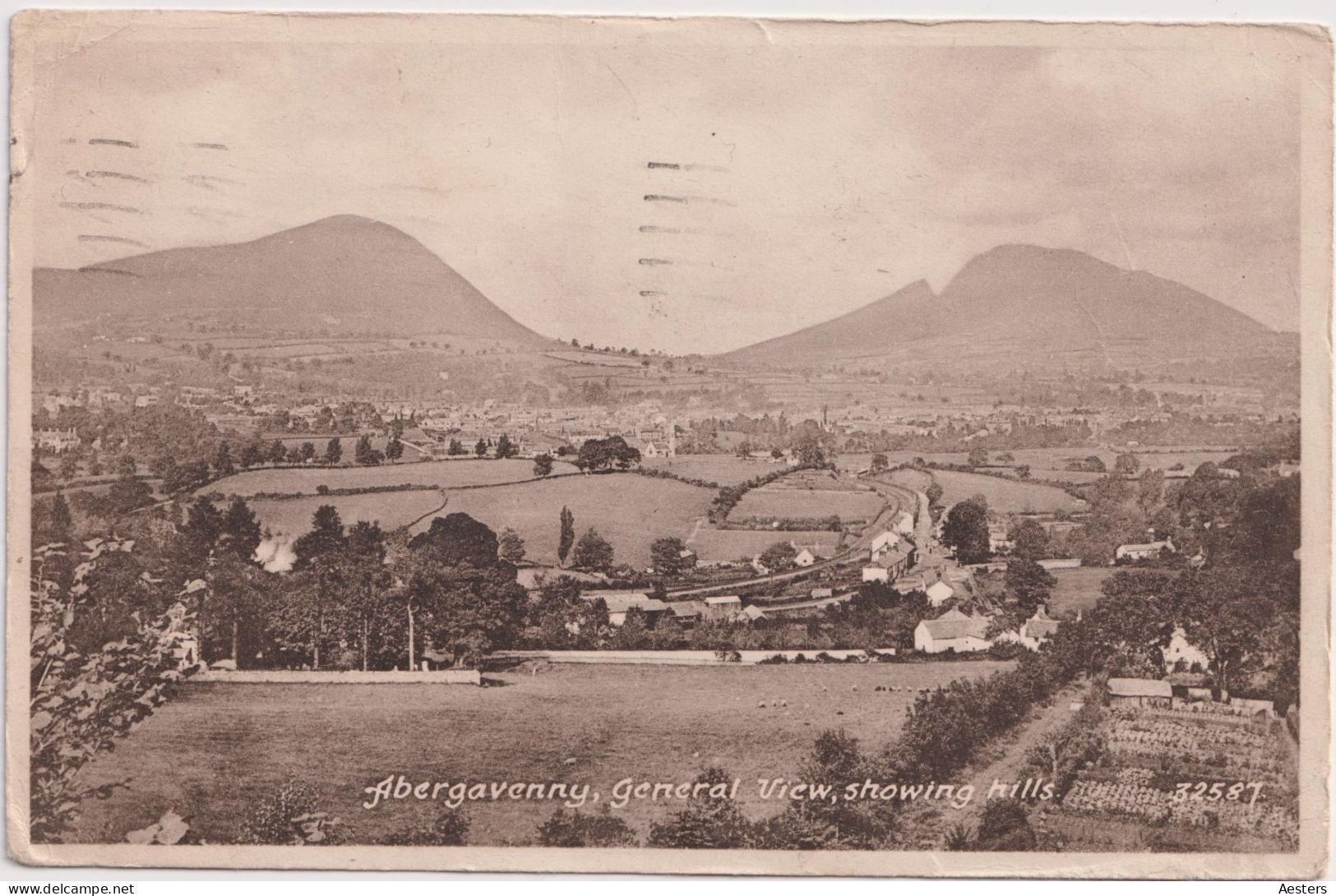 Abergavenny 1949; General View, Showing Hills - Circulated. (Friths Series) - Monmouthshire