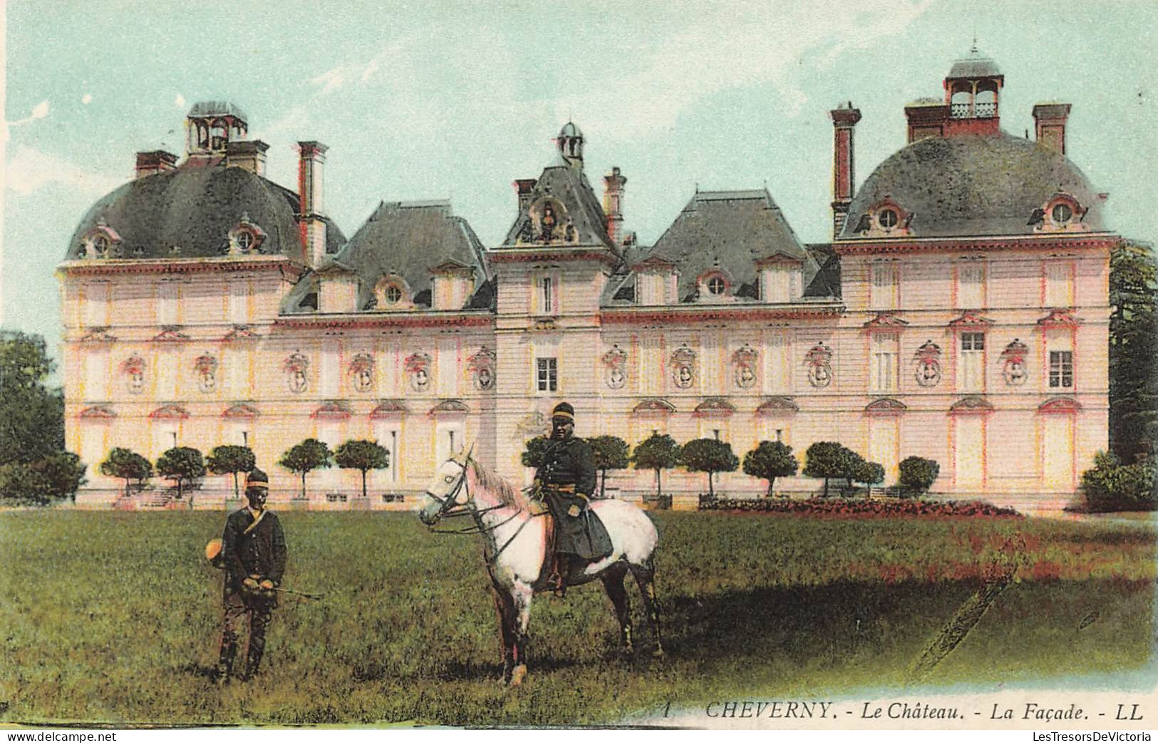 FRANCE - Cheverny - Le Château - La Façade - Colorisé - Carte Postale Ancienne - Cheverny