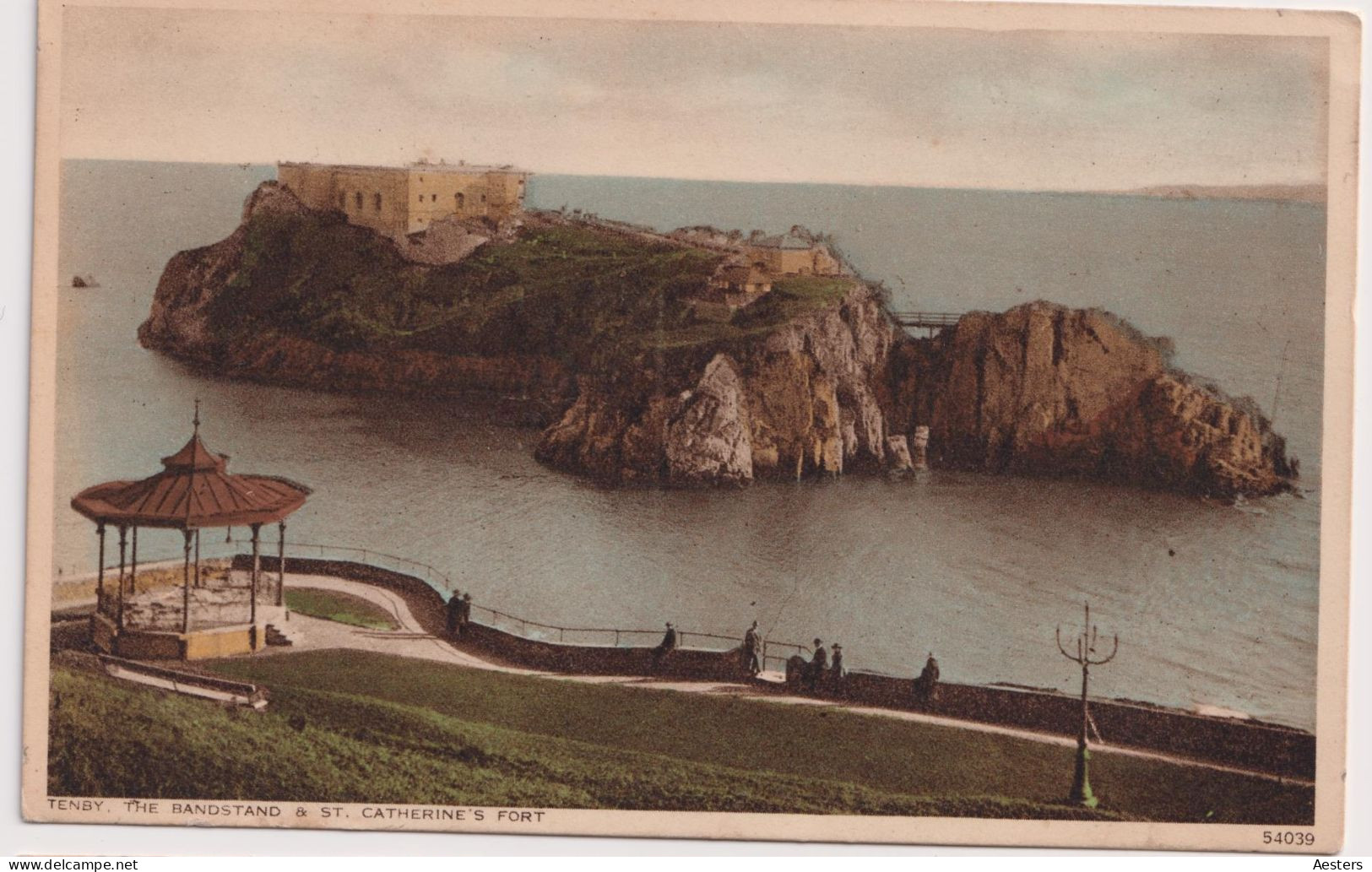 Tenby; The Bandstand & St. Catherine's Fort - Not Circulated.(Photochrom Co.) - Pembrokeshire