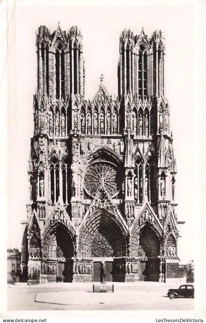 FRANCE - Reims - La Cathédrale De Reims - Façade Principale - Carte Postale Ancienne - Reims