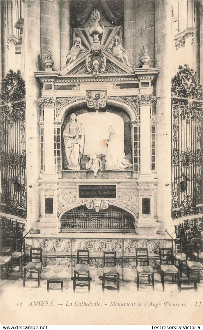 FRANCE - Amiens - La Cathédrale - Monument De L'ange Pleureur - LL - Carte Postale Ancienne - Amiens