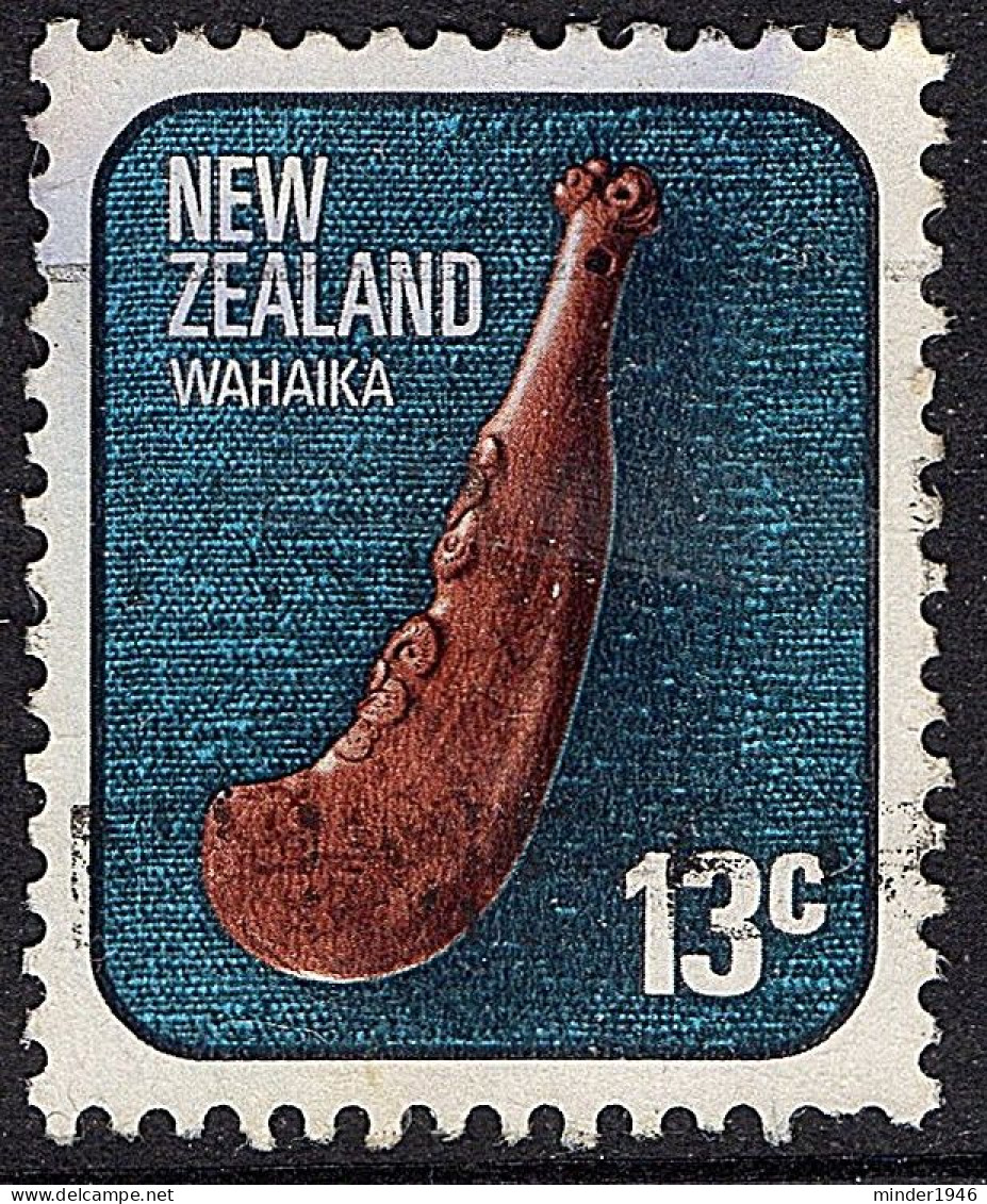 NEW ZEALAND 1975 QEII 13c Multicoloured, Maori Artifacts Wahaika-Hardwood Club SG1097 FU - Nuovi