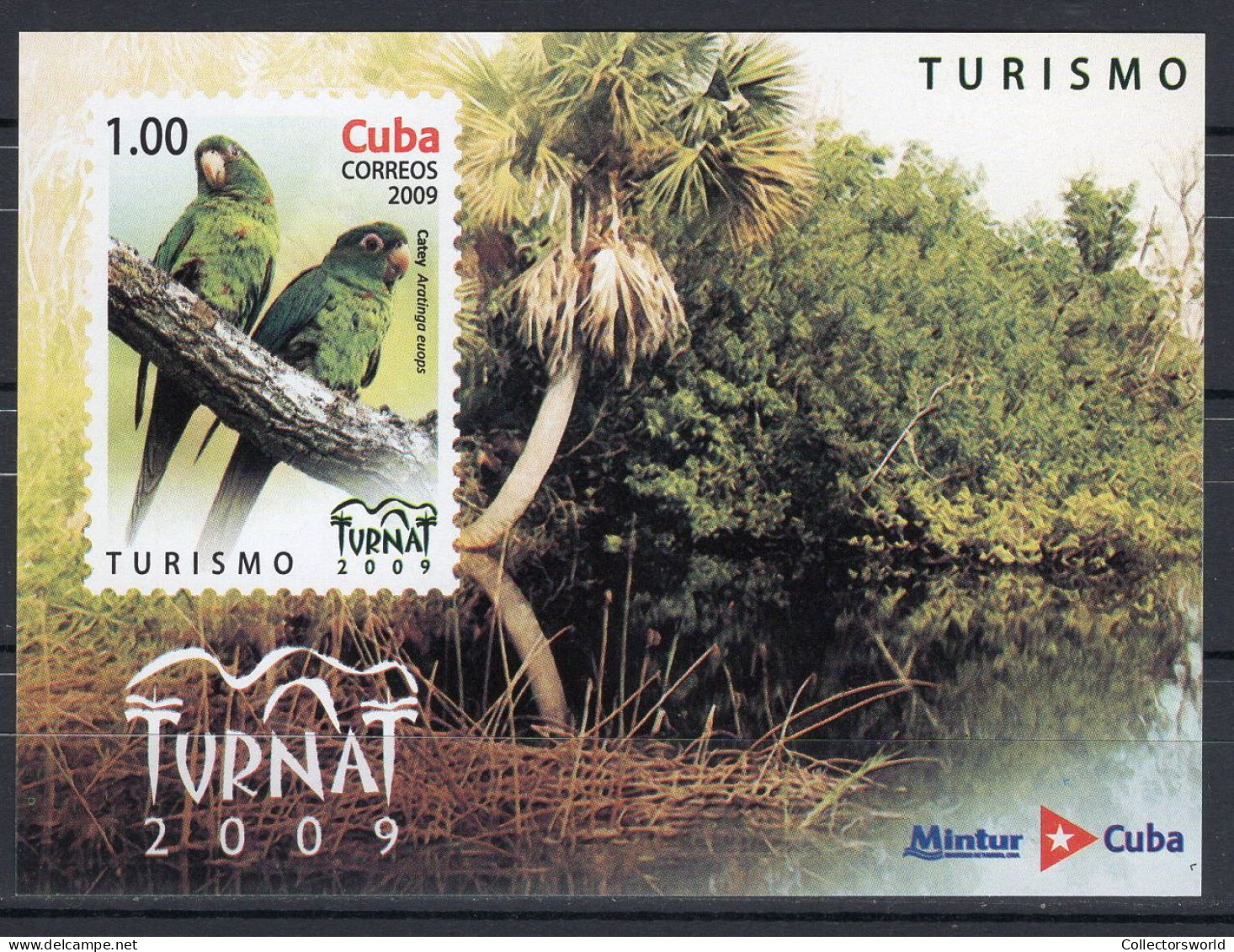 Block 1v 2009 Tourism Parrot Birds Turnat 2009 Imperforated MNH - Blocks & Sheetlets