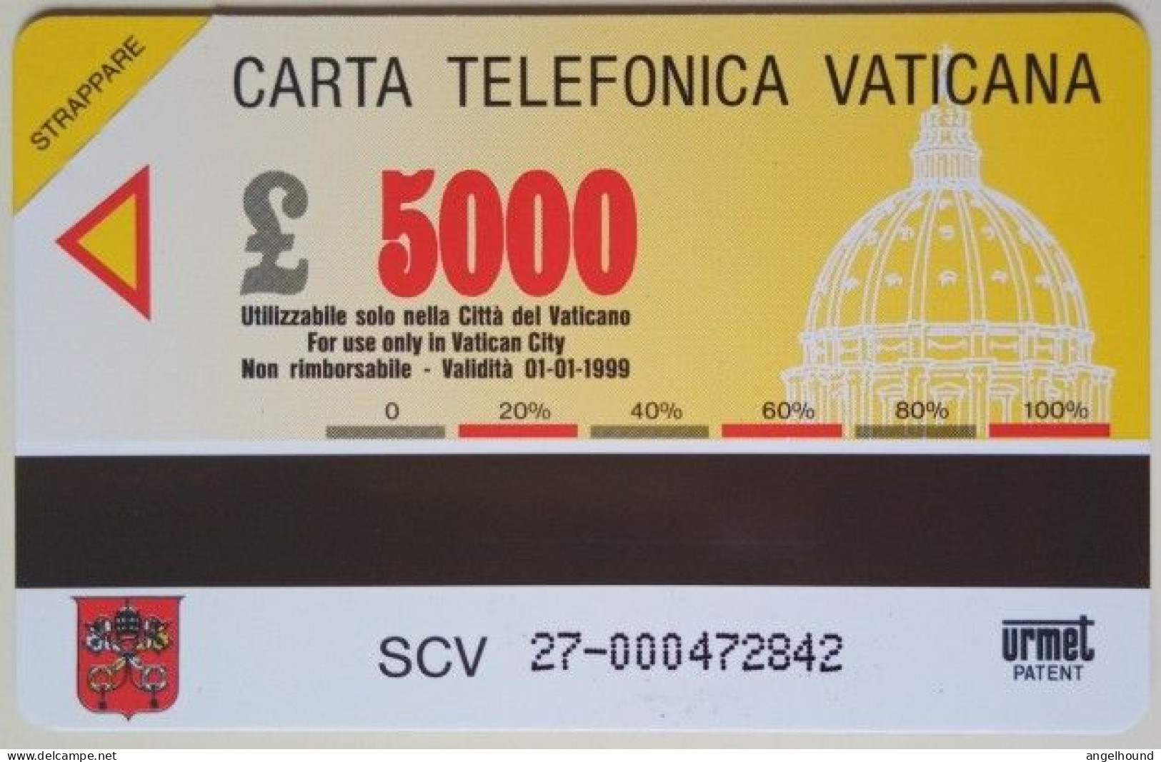 Vatican Lire 5000 MINT SCV - 27  Mosaico - Vatikan