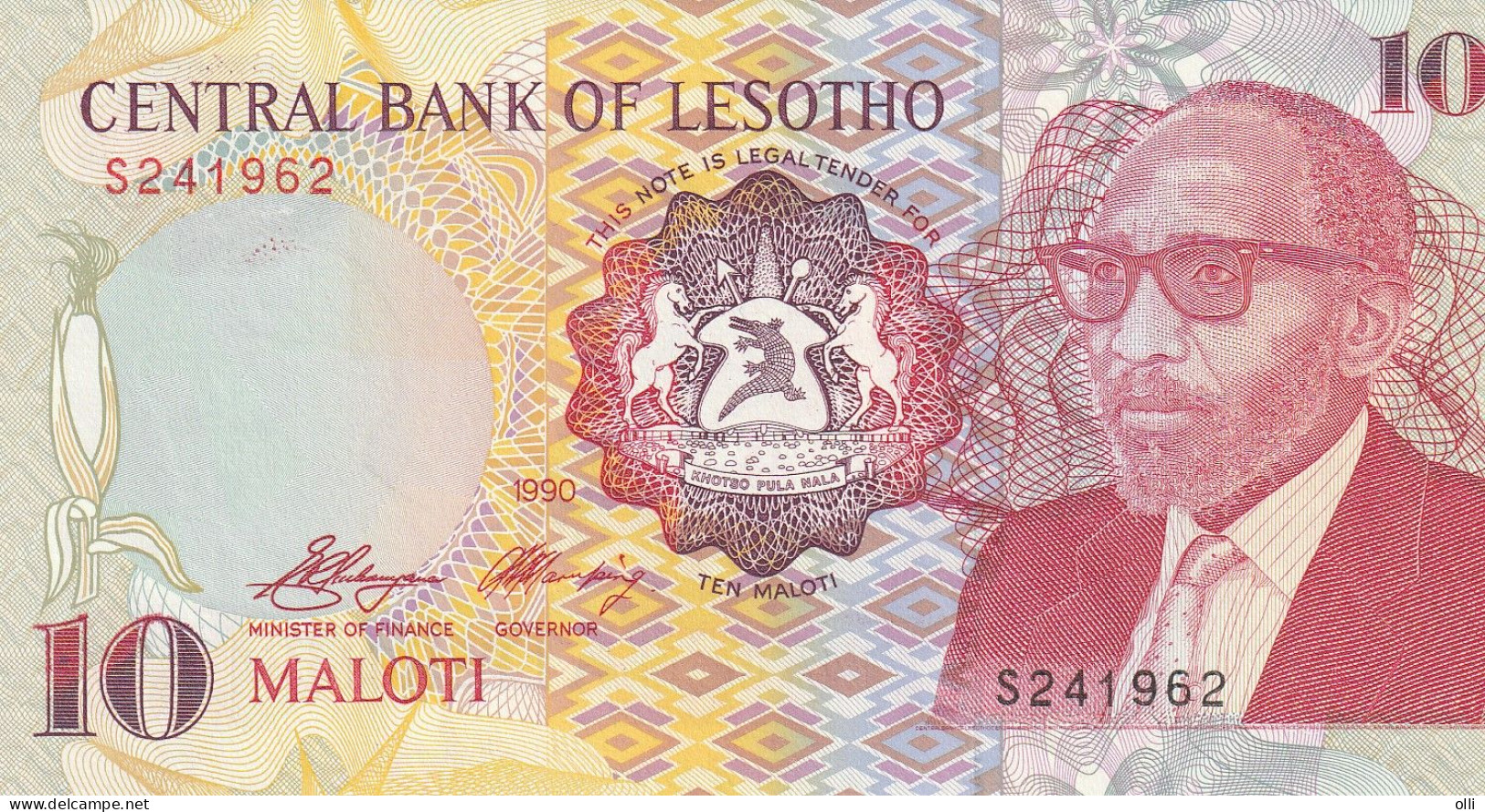 LESOTHO 10 MALOTI 1990 P-11 UNC - Lesoto