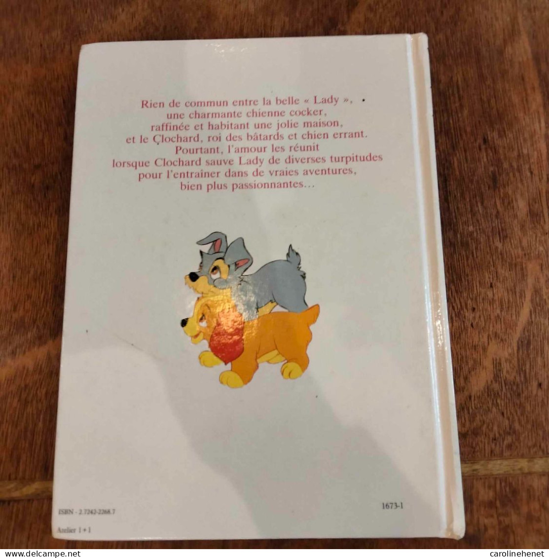 Classique De Disney Imprimé à L'envers à L'intérieur : La Belle Et Le Clochard 1992 - Disney