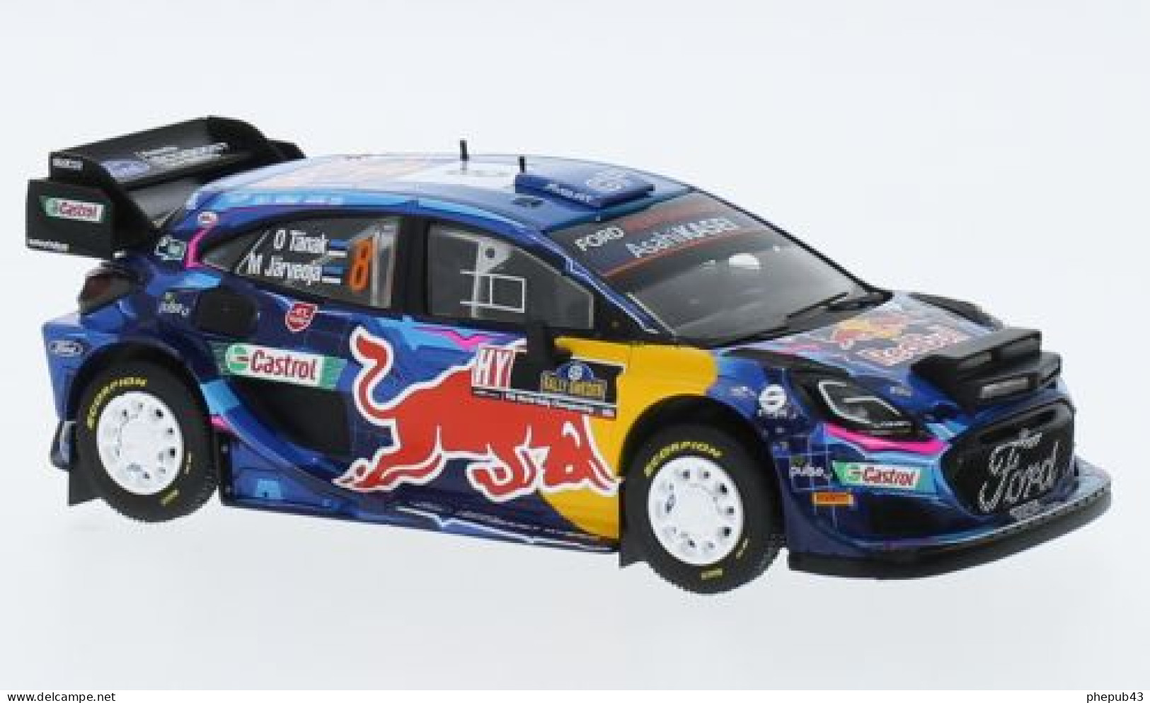 Ford Puma Rally1- M-Sport Ford World Rally Team - Sweden Rally 2023 #8 - Ott Tanak/M. Jarveoja - Ixo - Ixo