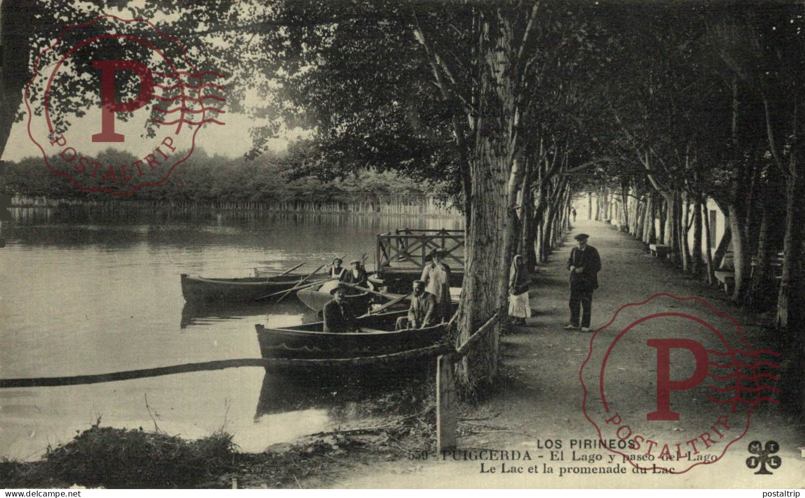 GERONA. GIRONA. PUIGCERDA. EL LAGO Y EL PASEO DEL LAGO. - Gerona