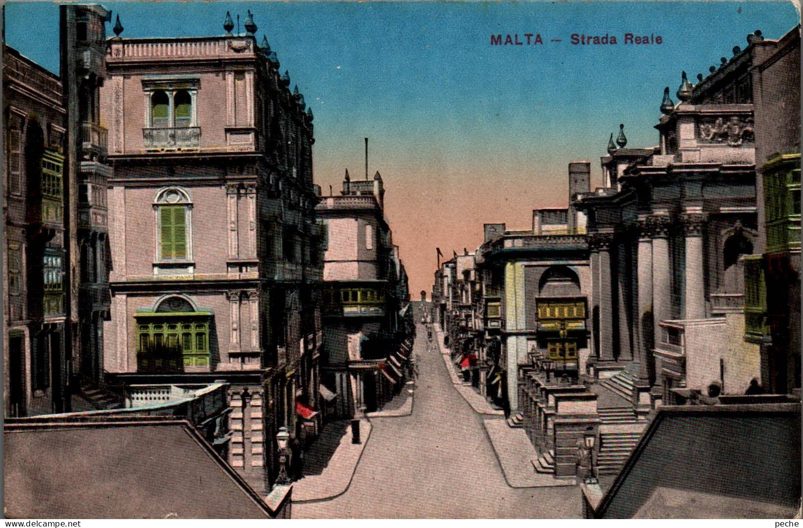 N°115363 -cpa Malta -strada Reale- - Malte
