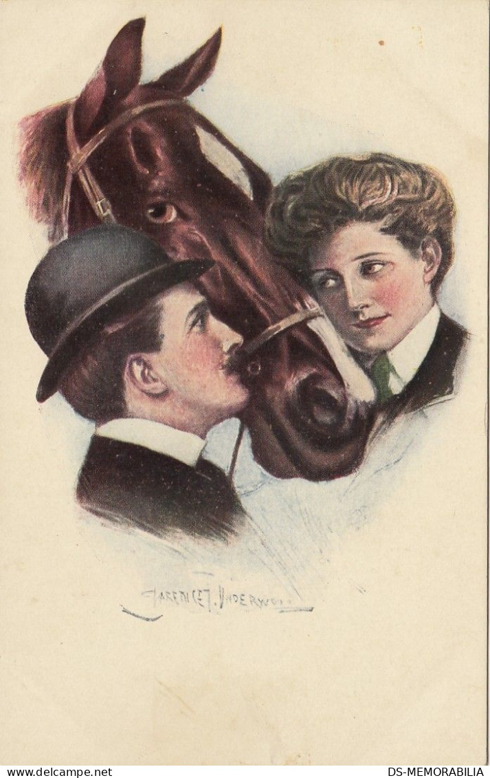 Clarence F.Underwood - Couple W Horse Ed Munk Wien - Underwood, Clarence F.