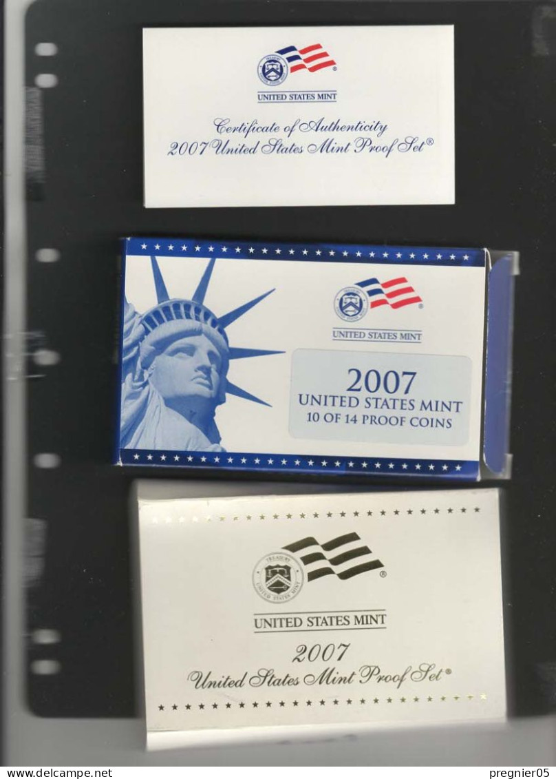 USA - 3 Coffrets Pièces Proof Set Série 2007 - Proof Sets