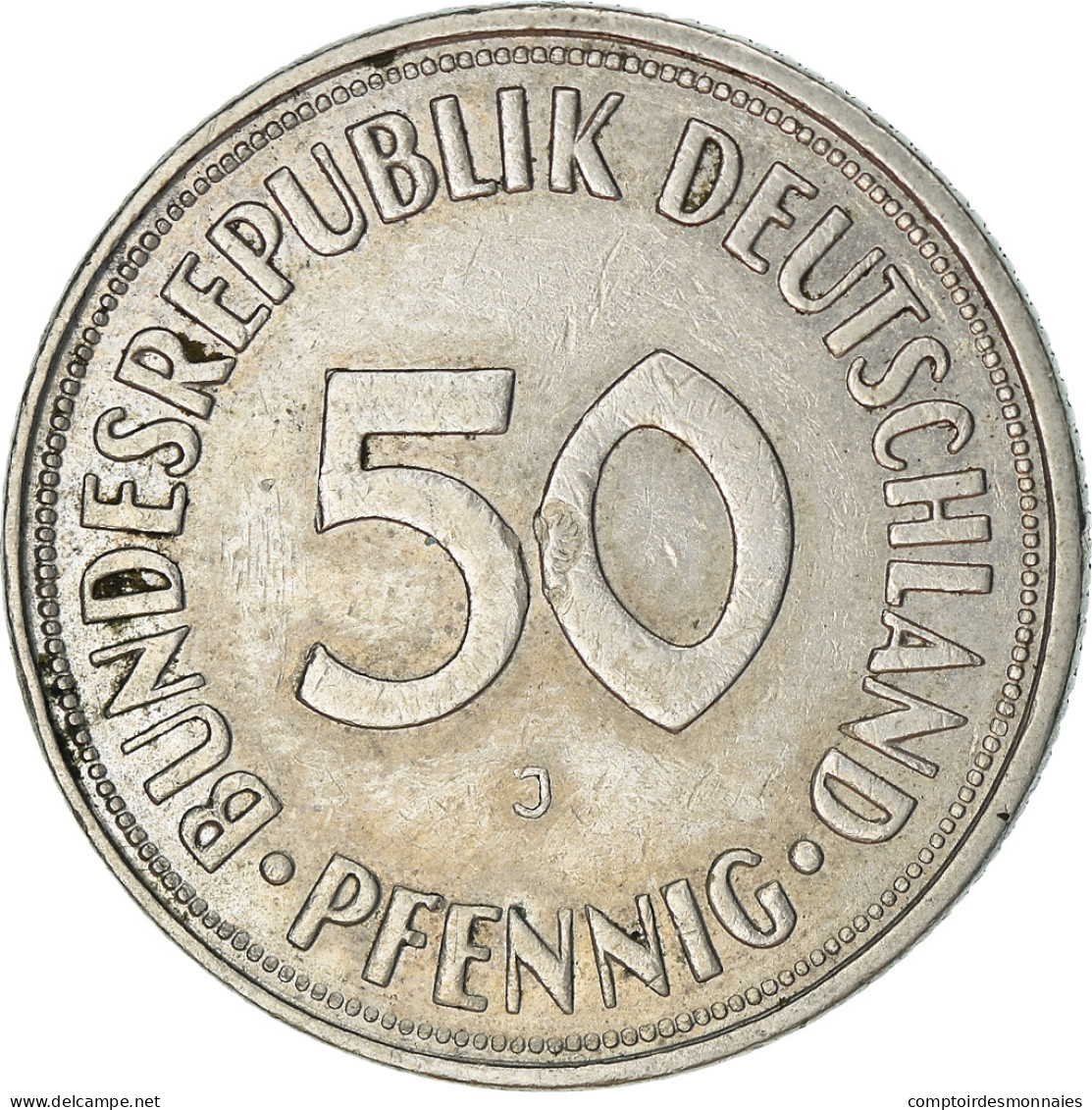 Monnaie, République Fédérale Allemande, 50 Pfennig, 1968, Hambourg, TTB - 50 Pfennig