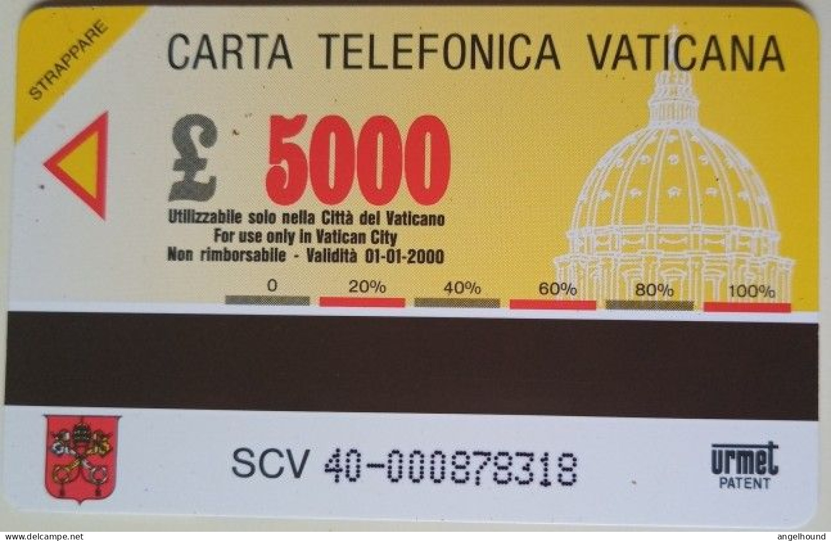 Vatican Lire 5000 MINT SCV- 40  Sassoferrato - Vatikan