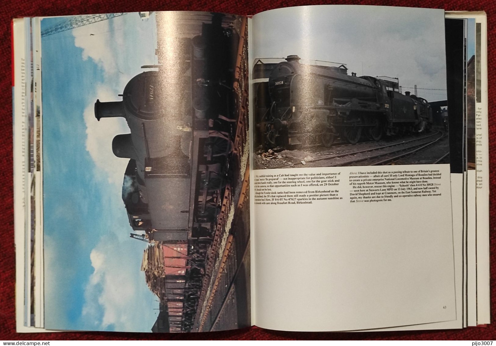 Livre Relié "British Steam In Cameracolour 1962-68 " – 1979 By Robert Adley (Author) - Ferrovie & Tranvie