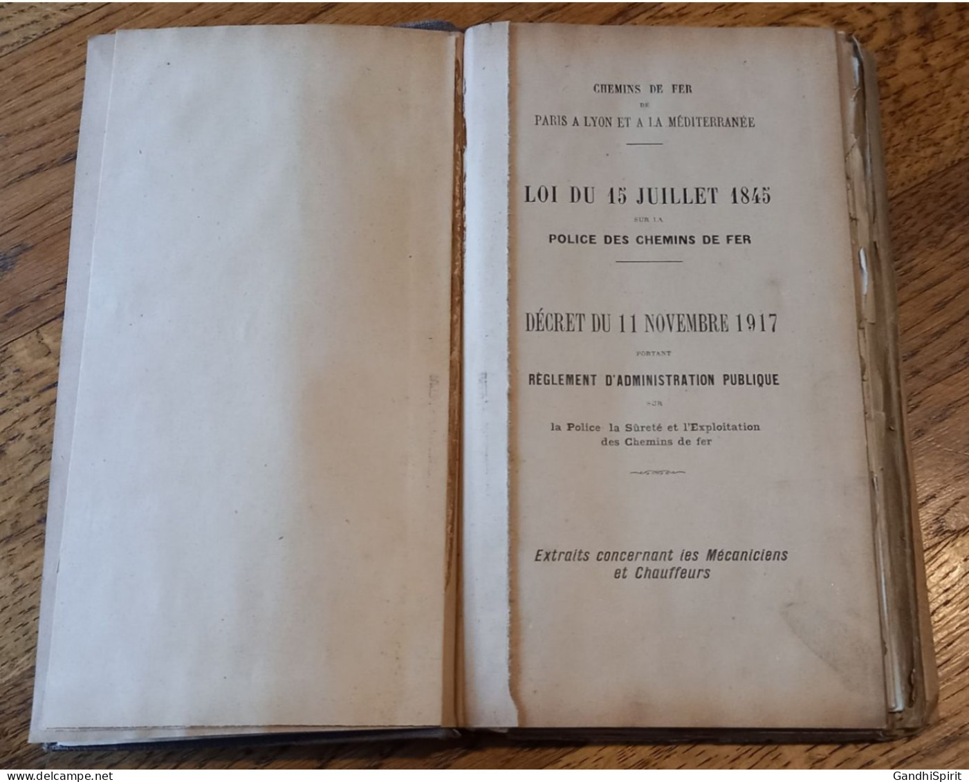 Chemins De Fer PLM - Recueil De Documents à L'Usage Des Mécaniciens Et Chauffeurs - Tirage De 1920 - Spoorweg