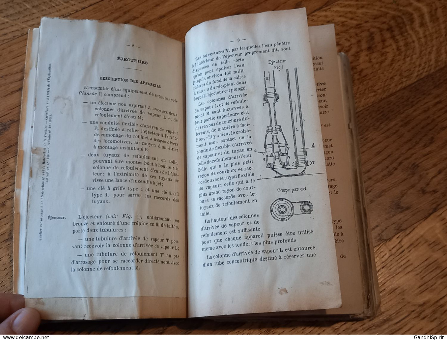 Chemins de Fer PLM - Recueil de Documents à l'Usage des Mécaniciens et Chauffeurs - Tirage de 1920