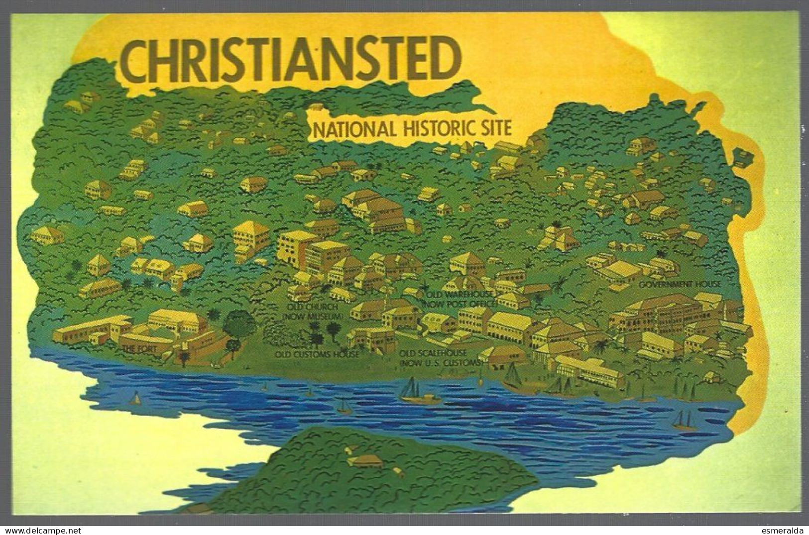 (PAN)  CP STX-11- Greetings From Christiansted National Historic Site,St.Croix U.S.Virgin Islands.unused - Amerikaanse Maagdeneilanden