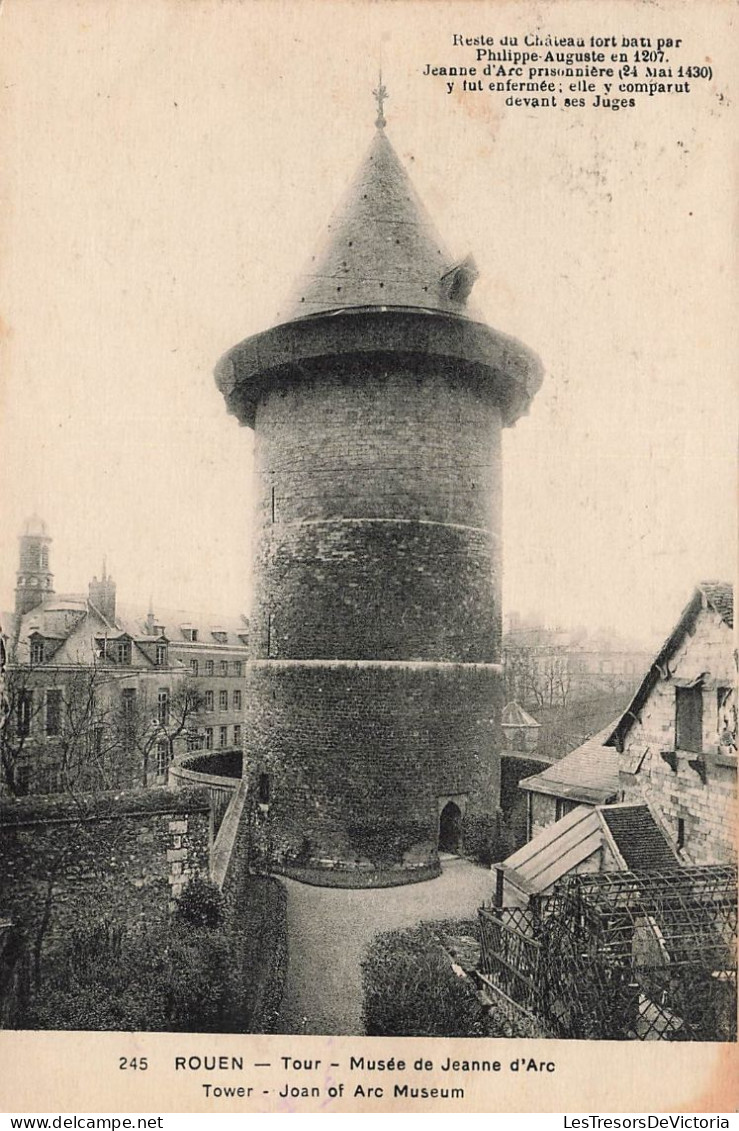 FRANCE - Rouen - Tour - Musée De Jeanne D'Arc - Carte Postale Ancienne - Rouen