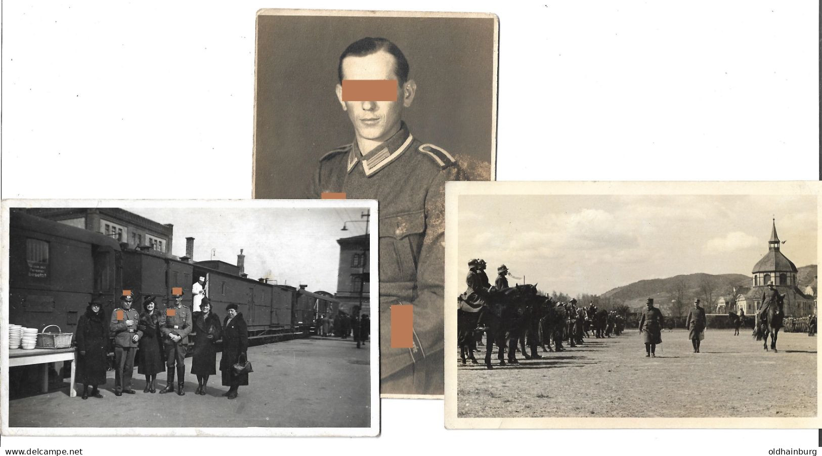 2372s: Soldatenbilder/ Aks 3 Stück Aus Dem Nachlass Eines Gefreiten "Bruno" Aus Hainburg, II. Weltkrieg, 1943 - Hainburg