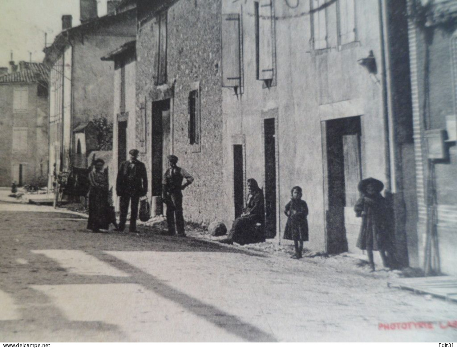 CPA - 1914 - Ariège - VARILHES - La Rue De La Poste - Ed/ Labouche - Cachet PàP Toulouse à Ax Les Thermes - Varilhes