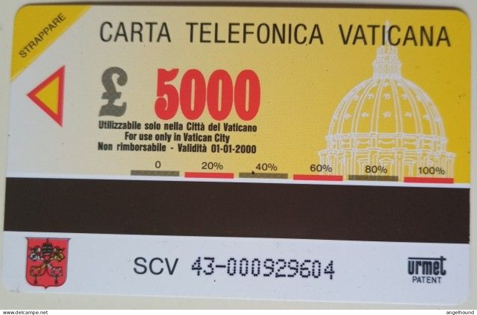 Vatican Lire 5000 MINT  SCV - 43  Assisi Cimabue - Vatican