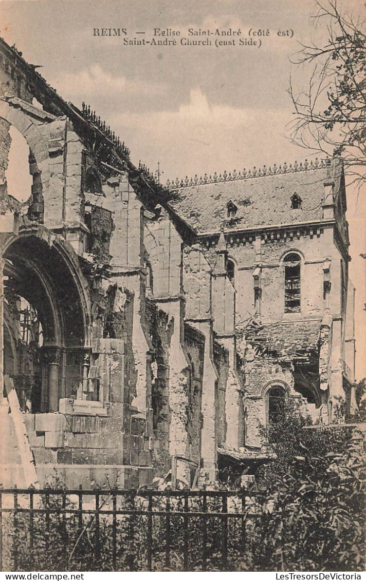 FRANCE - Reims - Eglise Saint André (Côté Est) - Carte Postale Ancienne - Reims