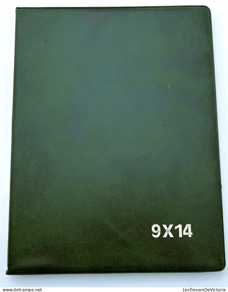 Album - 20 Pages De 2 Pochettes 9/14 - Dim : 18/23 Cm - Couleur Vert - Albums, Reliures & Feuilles