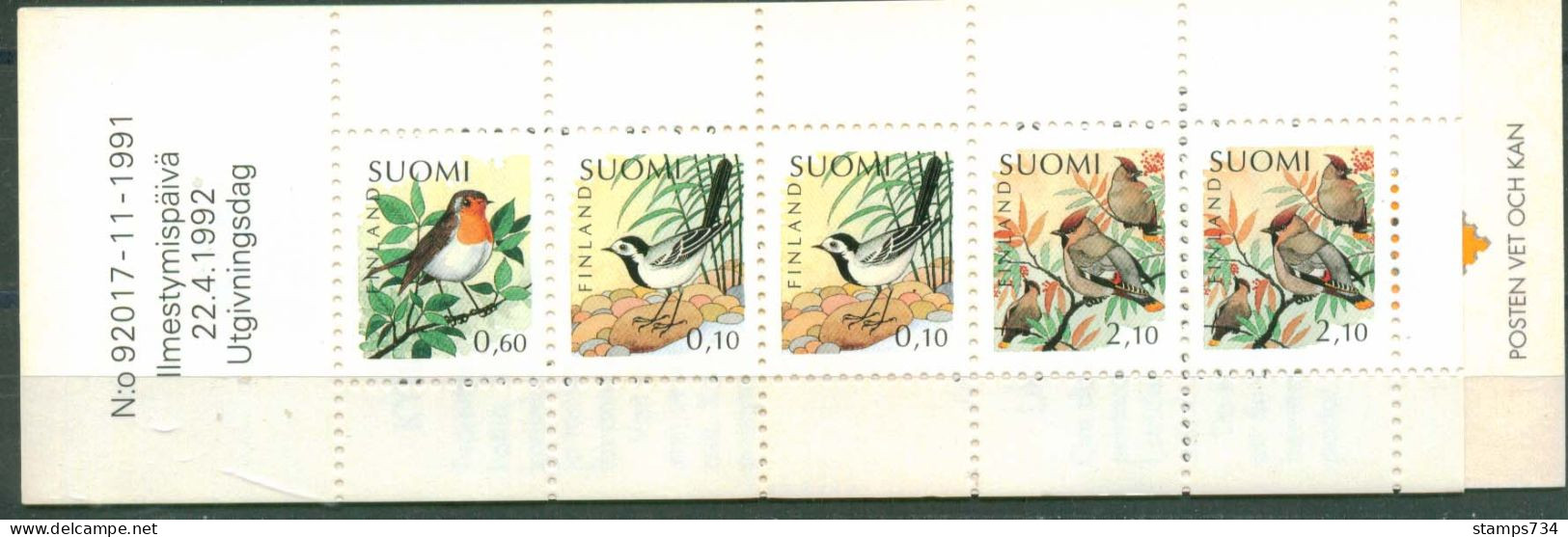 Finland 1992 - Birds, MH 29, MNH** - Carnets