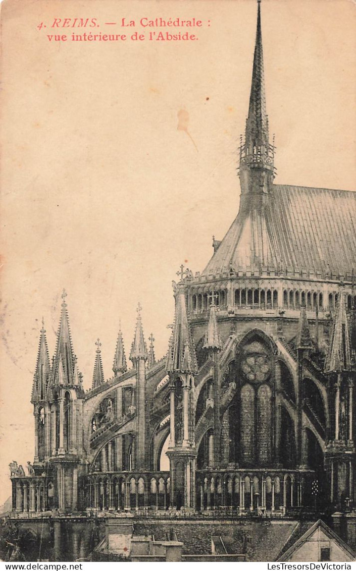 FRANCE - Reims - La Cathédrale - Vue Intérieure De L'Abside - Carte Postale Ancienne - Reims