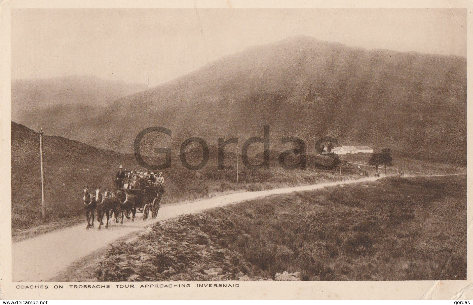 UK - Scotland - Inversnaid - Coaches On Trossachs Tour - Stirlingshire