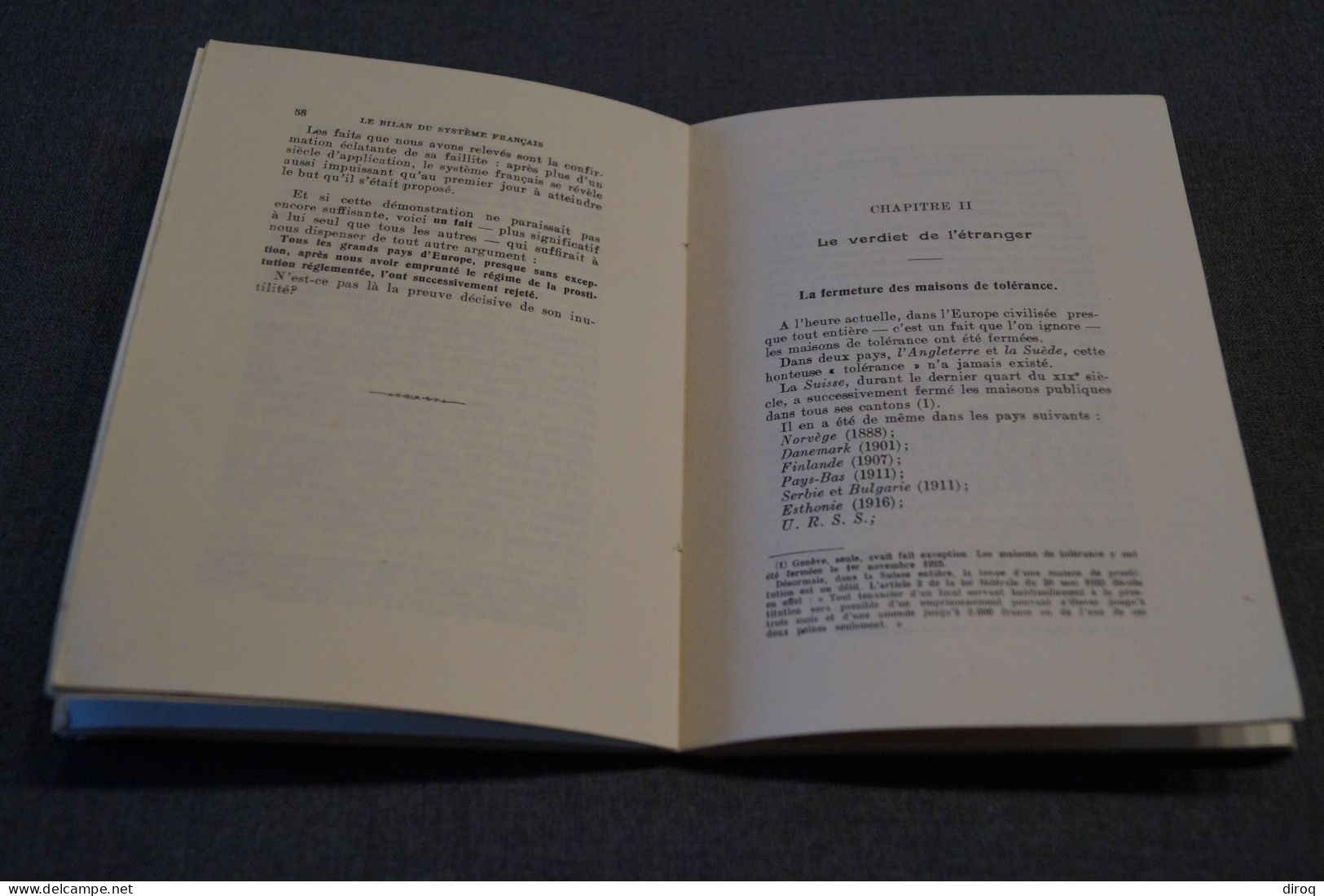 RARE ,1933,règlement Sur La Prostitution,Paul Gemähling (Alsace)131 Pages,18 Cm. Sur 13 Cm. - Documents Historiques