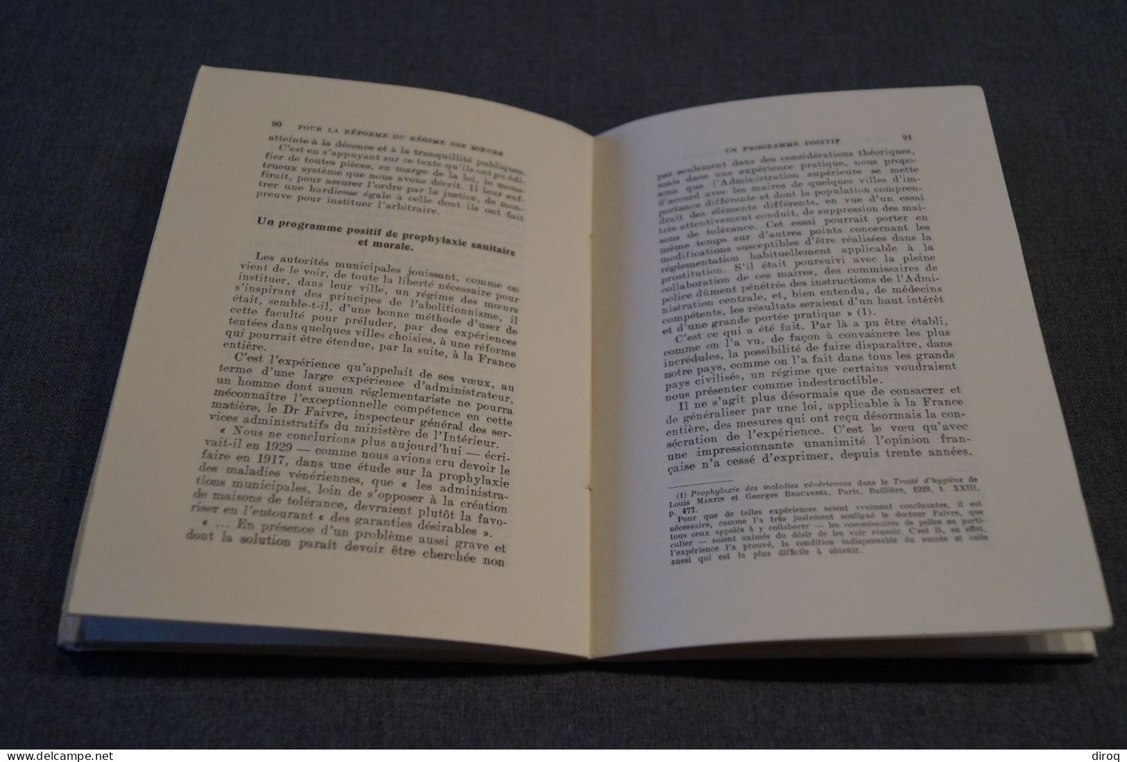 RARE ,1933,règlement sur la prostitution,Paul Gemähling (Alsace)131 pages,18 Cm. sur 13 Cm.