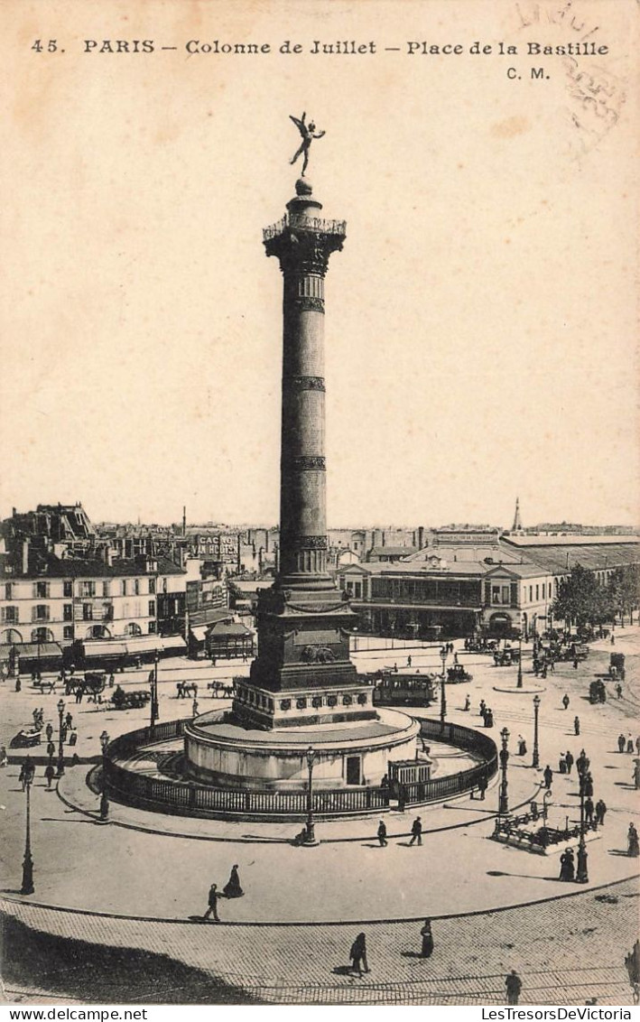 FRANCE - Paris - Colonne De Juillet - Place De La Bastille - Carte Postale Ancienne - Autres Monuments, édifices