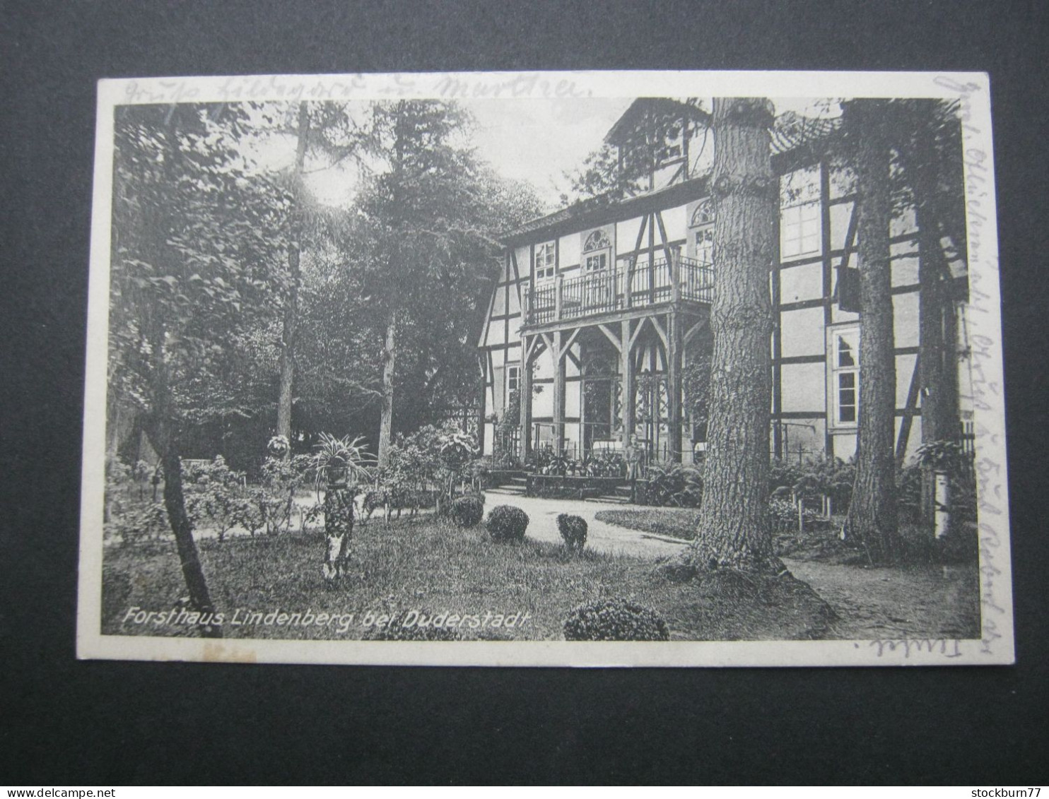 DUDERSTADT , Forsthaus, Gasthof , Schöne  Karte Um 1924 - Duderstadt