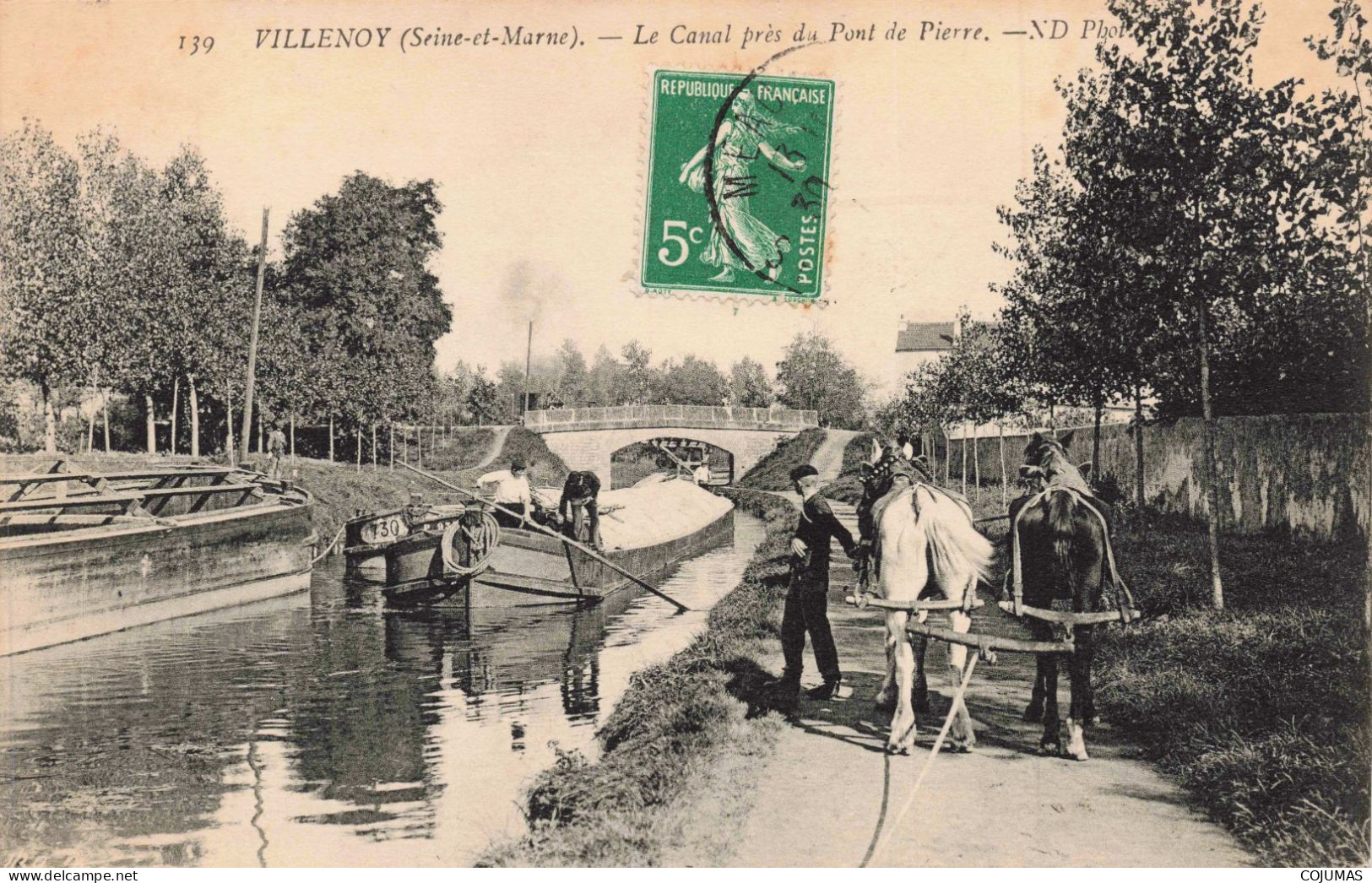 77 - VILLENOY _S24103_ Le Canal Près Du Pont De Pierre - Villenoy