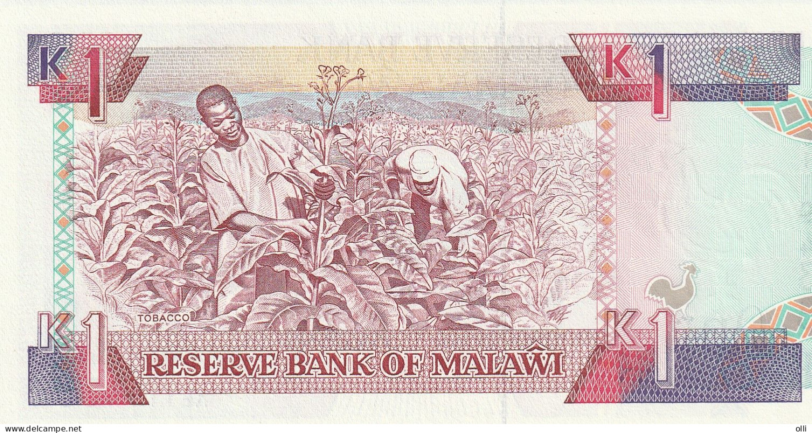 Malawi 1 Kwacha 1990 P-23a UNC - Malawi