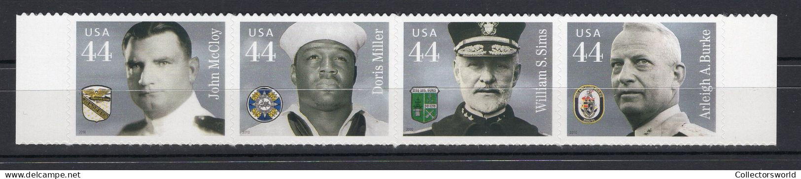 USA Serie 4v 2010 Distinguished Sailors - Navy Self Adh MNH - Nuevos