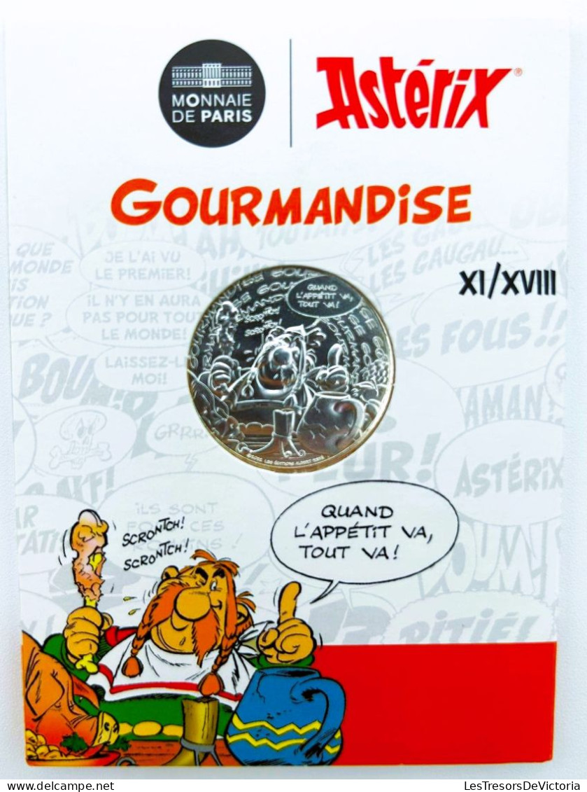 Monnaie - Euro - Monnaie De Paris - Astérix - Gourmandise - 10 € - Argent - Vague 2 2022 - Sammlungen & Sammellose