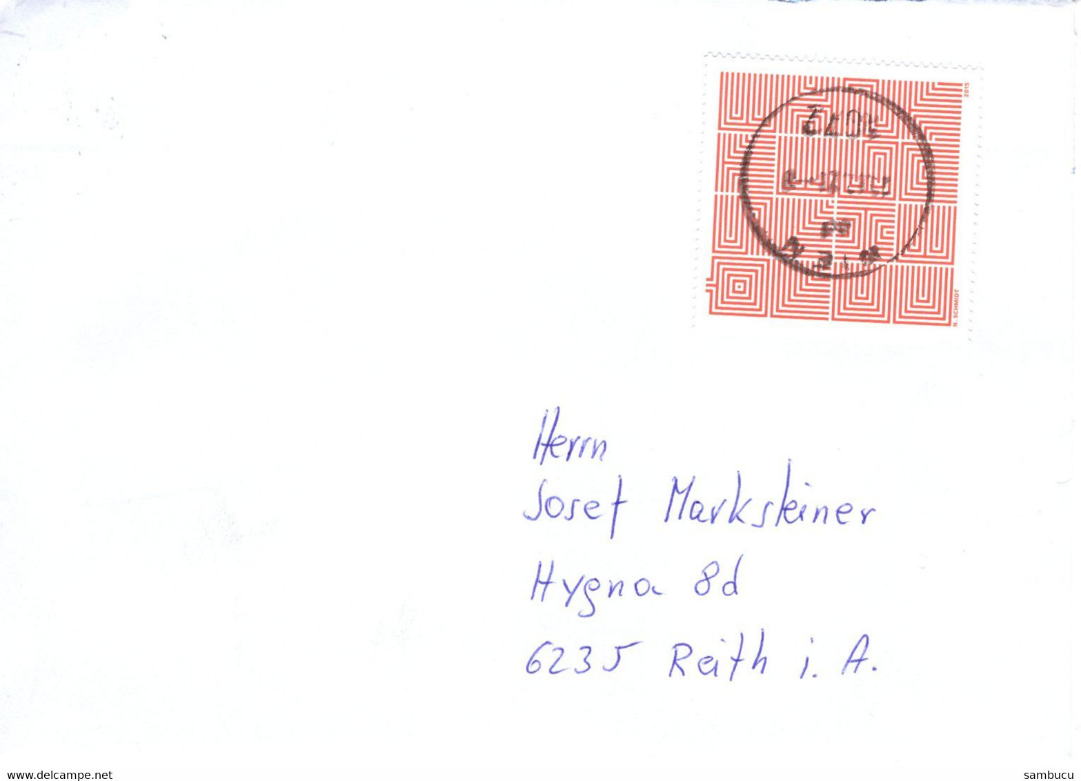 Brief Von 1072 Wien Mit Marke Labyrinth 2021 - Cartas & Documentos