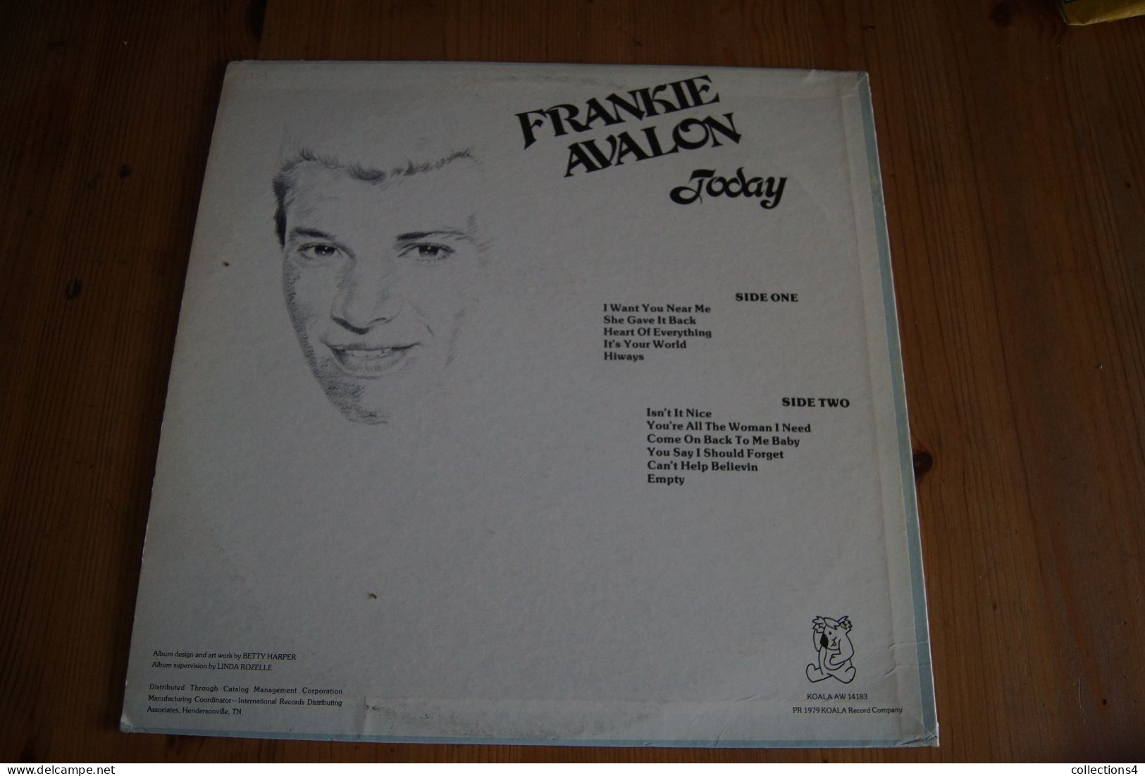 FRANKIE AVALON TODAY TRES RARE LP AMERICAIN  1979 JAZZ POP ETAT + - Jazz