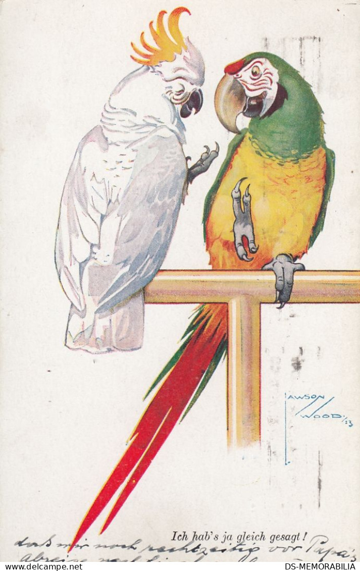 Lawson Wood - Parrots Old Postcard Ed Primus Berlin - Wood, Lawson