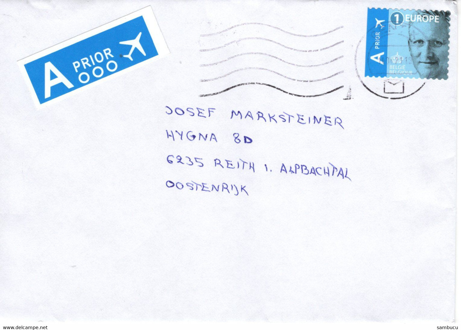 Auslands -Brief Von 8904 Gent Mit 1 Europe 2021 - Brieven En Documenten