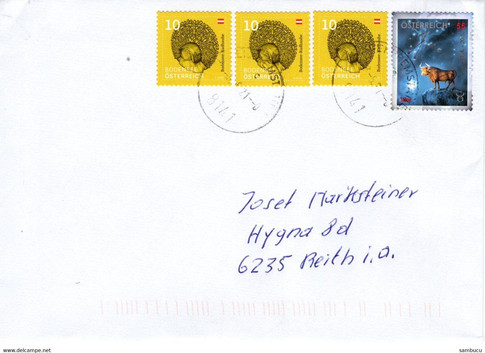 Brief Von 8141 Premstätten Mit 85 Cent Mischfrankatur Sternzeichen 2021 - Briefe U. Dokumente